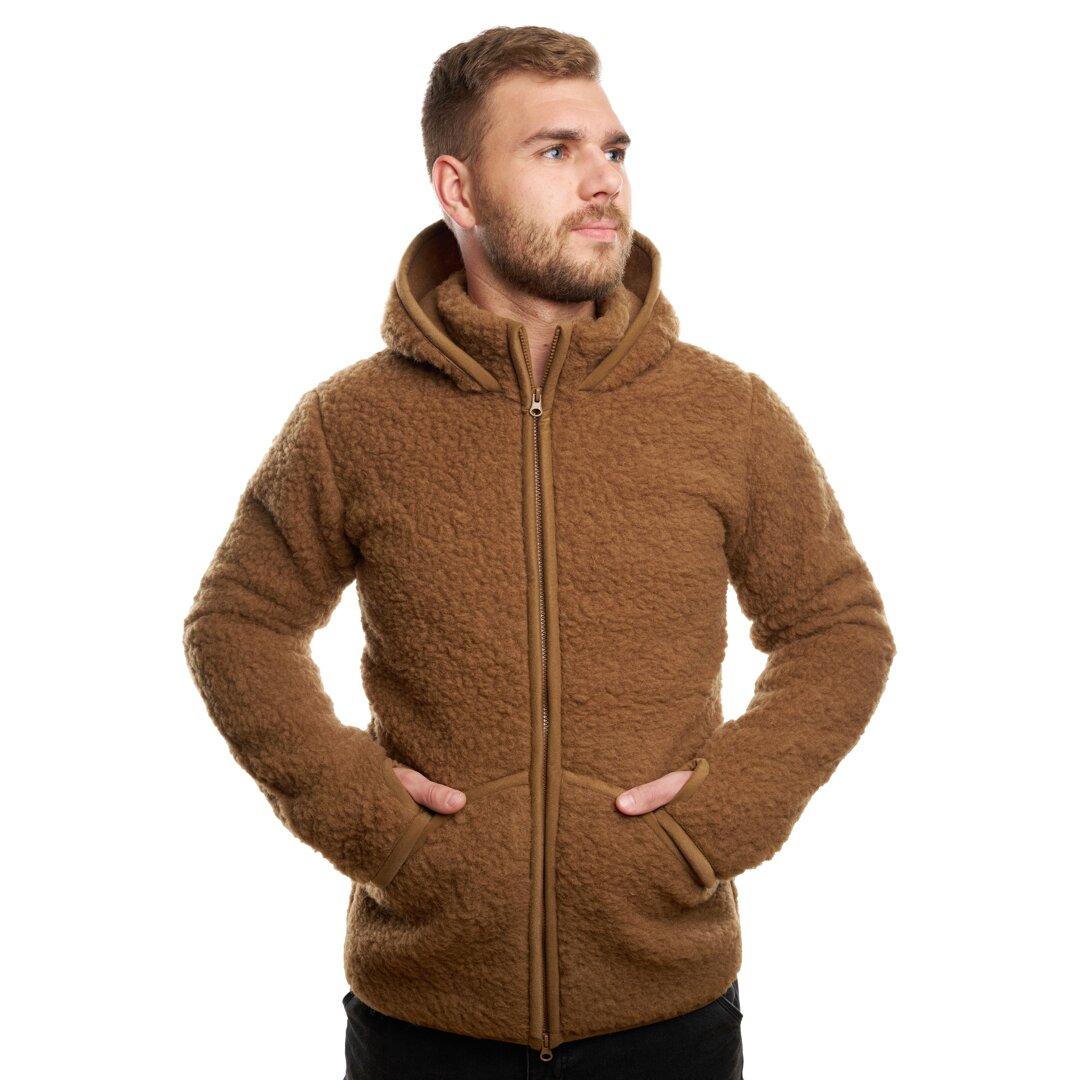 Sweat oversize à capuche uni - marron foncé | be normal