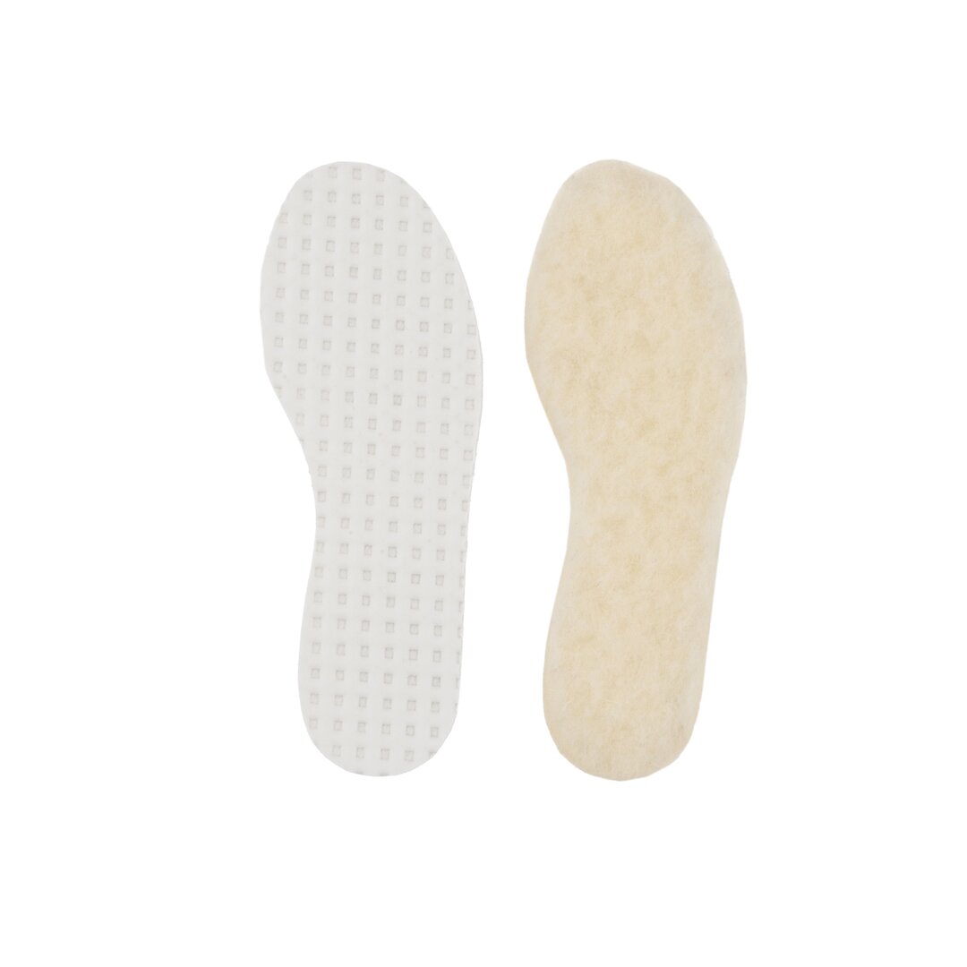 Semelles Chauffantes En Laine De Mouton TULMERO - Lot De 2 Paires - Taille Ajustable 36-47 - Pour Bottes Et Chaussures D'hiver