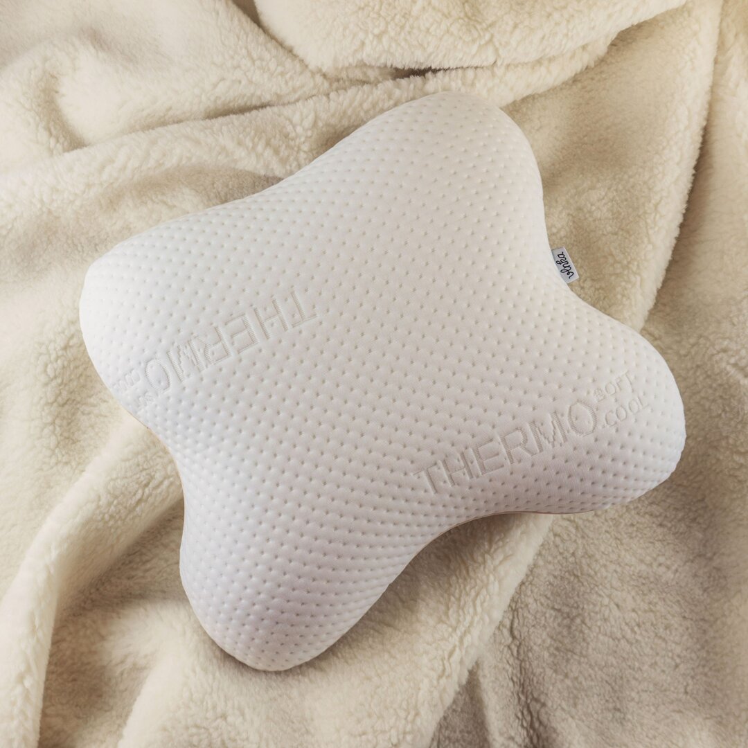 Oreiller Ergonomique Anti-ronflement Nuviya Papillon 3.0 – Mousse Mémoire De Forme, 62x37x11,9 Cm, Avec Masque Et Bouchons