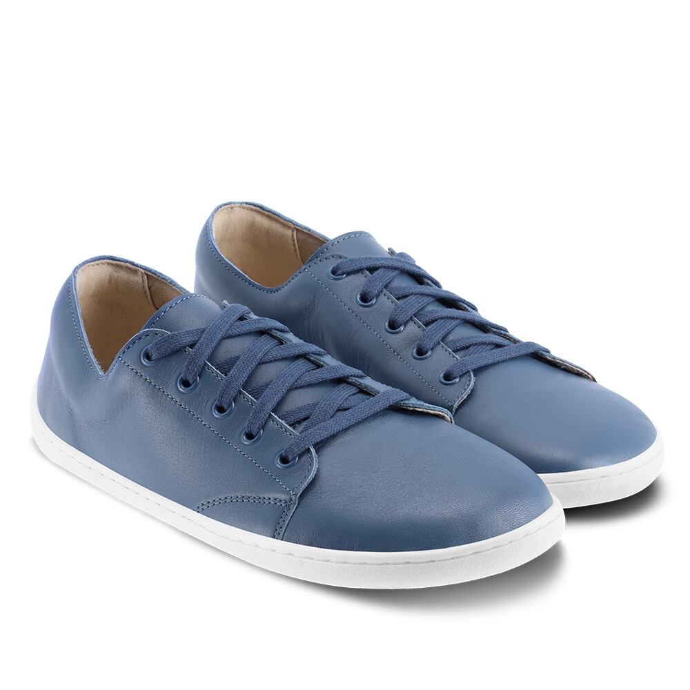 Kožené barefoot tenisky Prime modrá