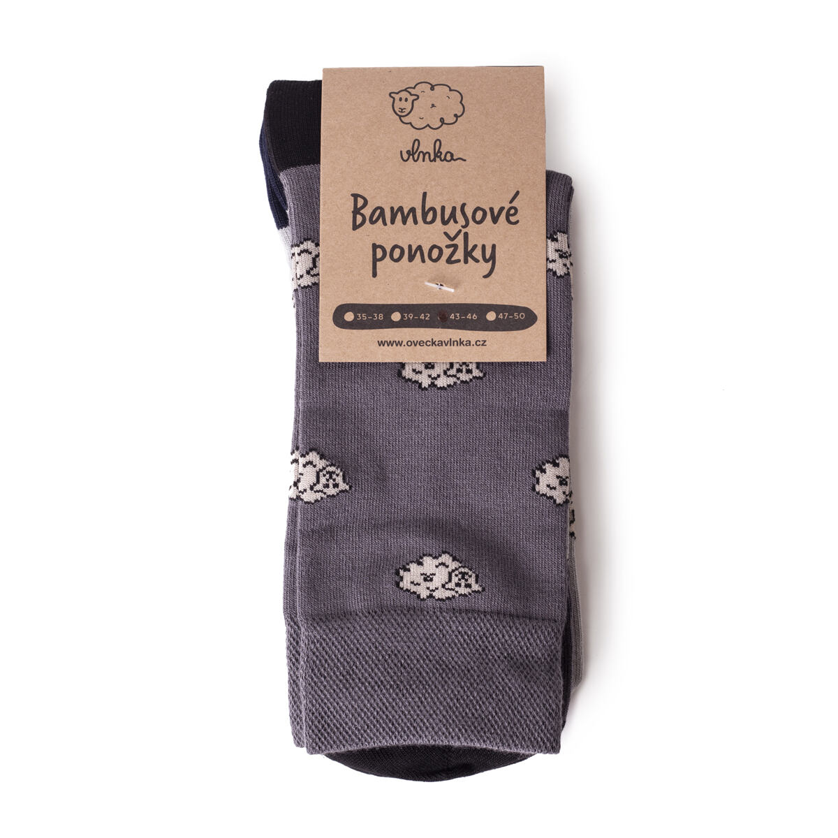 Bambusové ponožky 2 páry ovečka