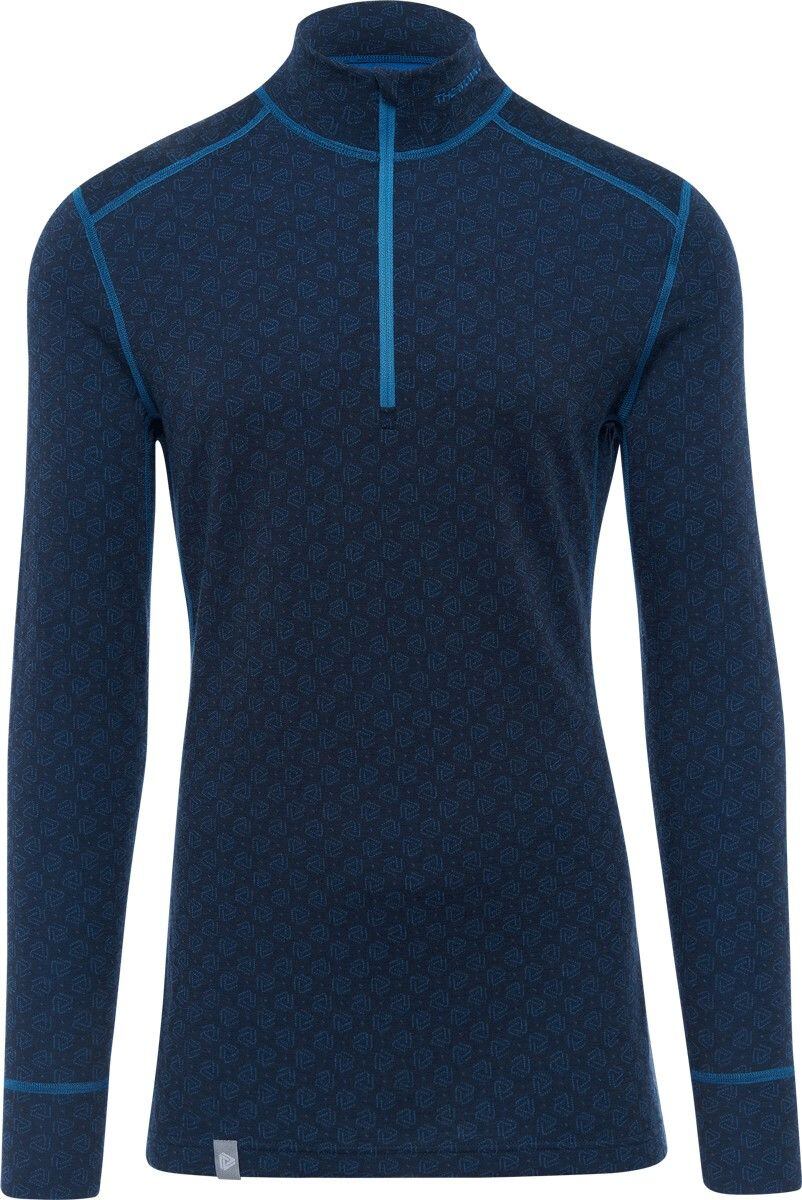 Pánské funkční triko zip merino XTREME Thermowave tmavě modrá