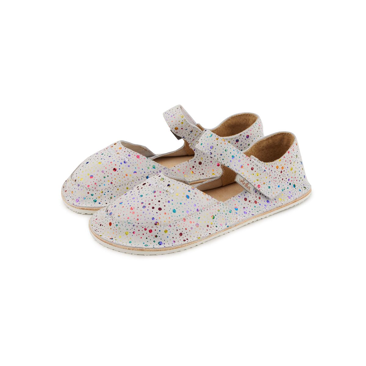 Dětské barefoot kožené sandály Meli bílá