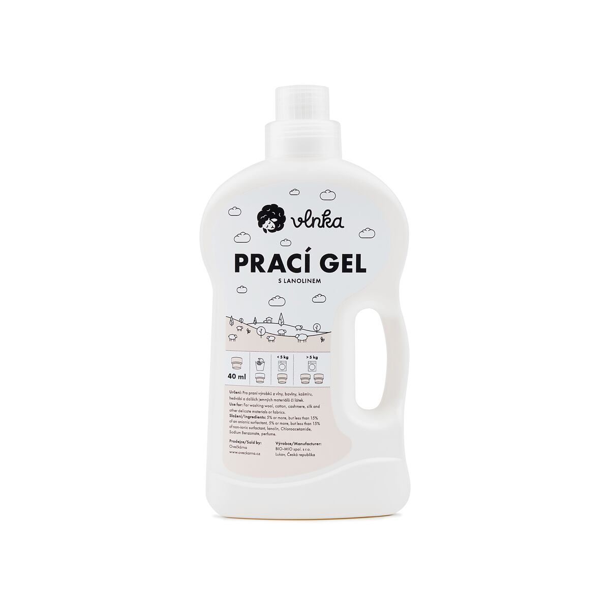Prací gel s lanolinem 1l