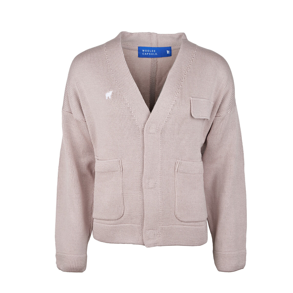 Vlněný kardigan Merino Woolee Capsule béžová