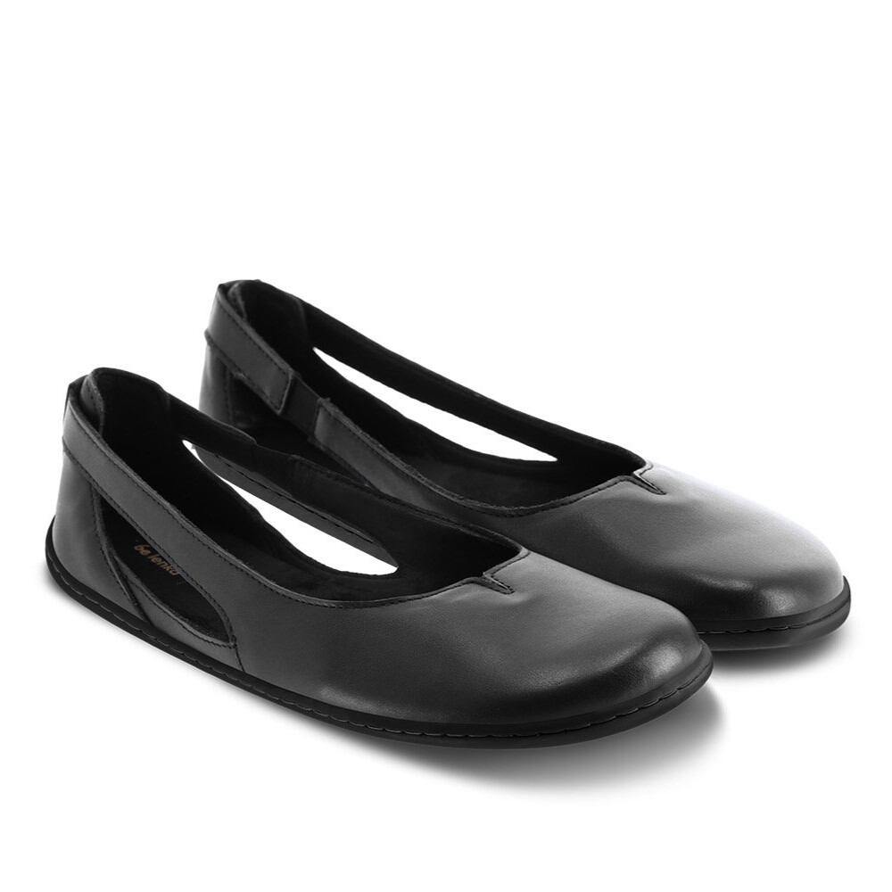 Kožené barefoot baleríny Be Lenka Bellissima černá