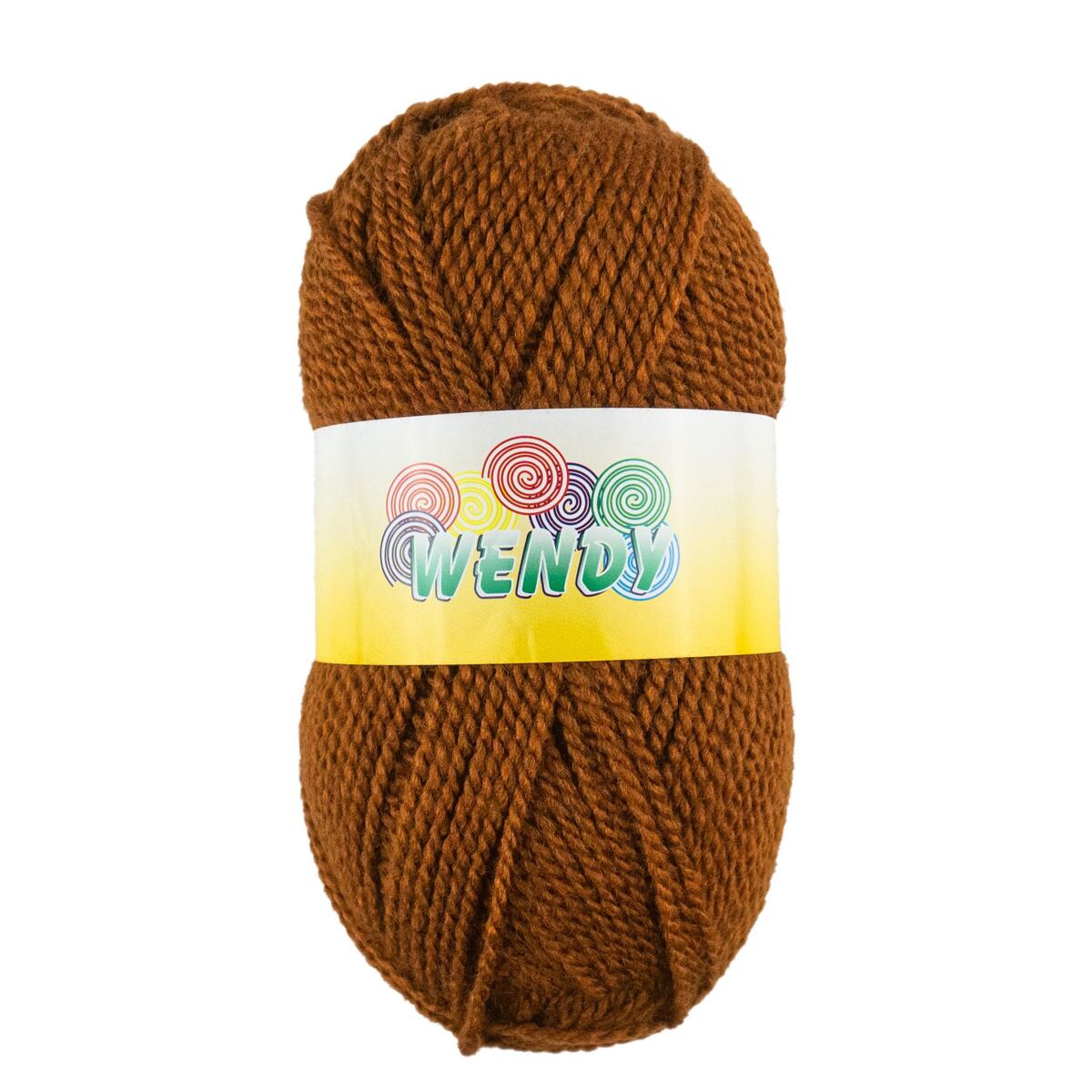 Vlněná pletací příze 100 g hnědá