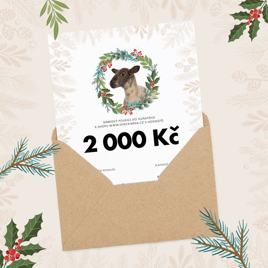 Vánoční dárkový poukaz 2000 Kč