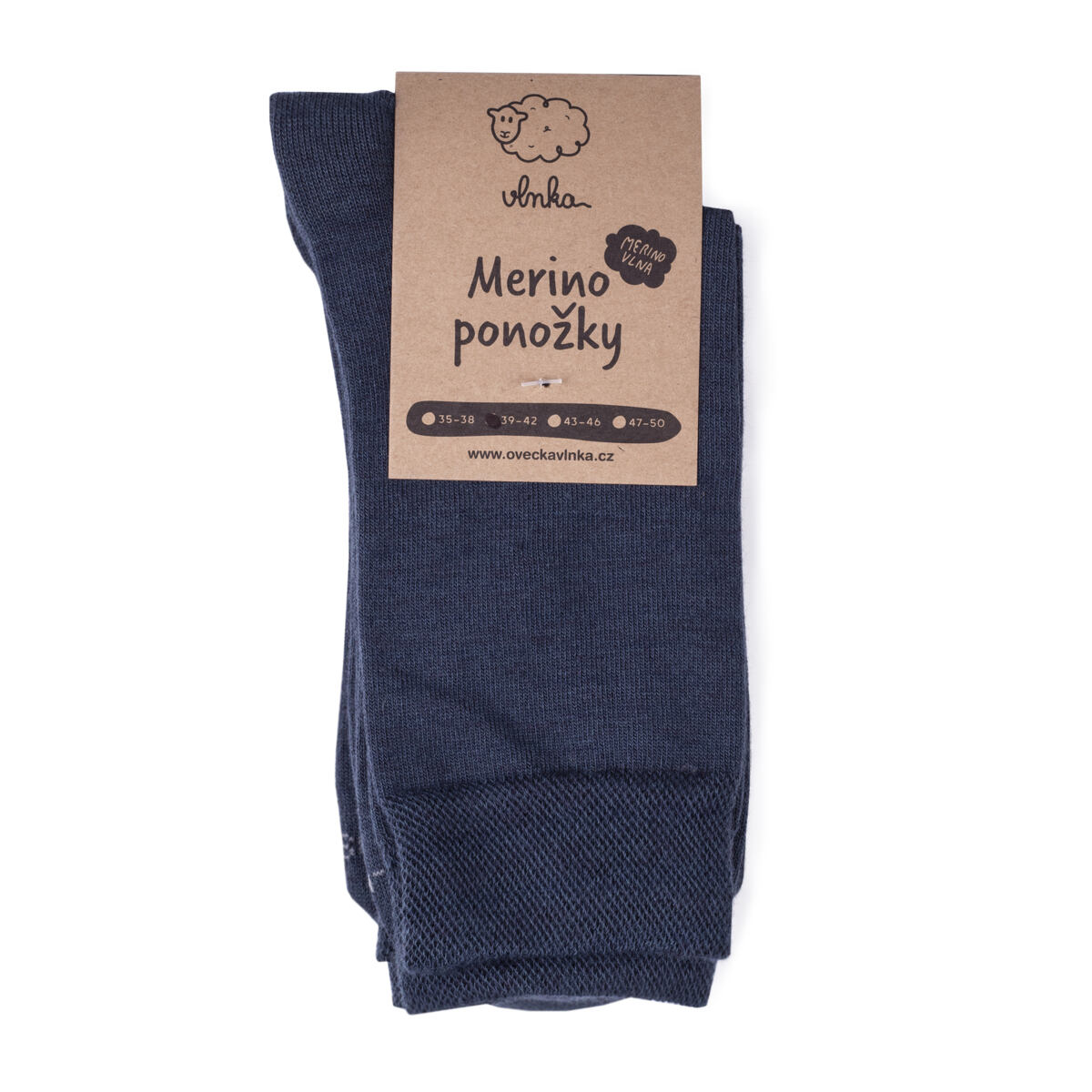 Letní ponožky Merino 2 páry šedá