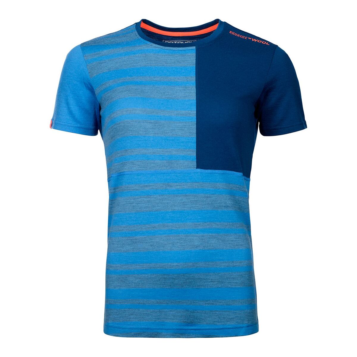 Dámské Merino triko 185 Rock'n'Wool Short Sleeve Ortovox Sky Blue