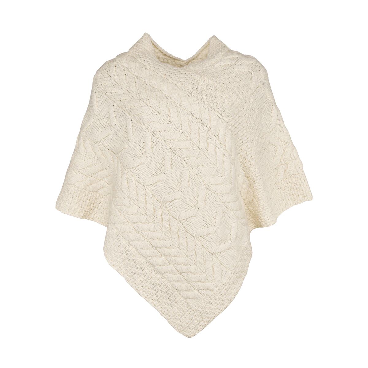 Vlněné pončo Supersoft Merino přírodní