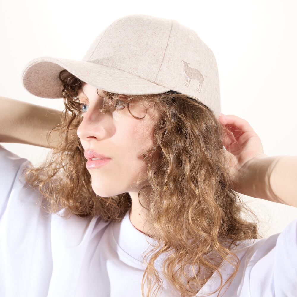 Vlněná kšiltovka Merino Woolee Capsule béžová/černá