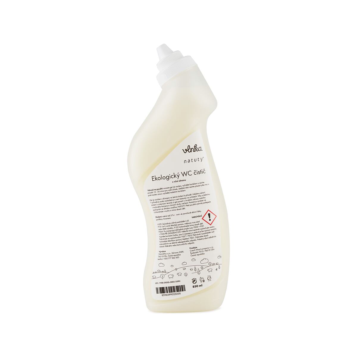 Ekologický WC čistič Vlnka 850 ml
