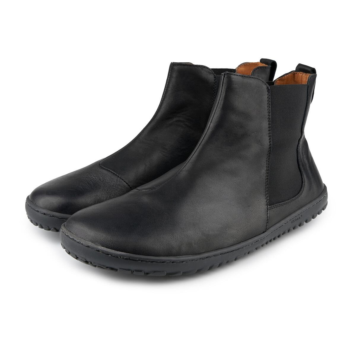 Pánské barefoot kožené kotníkové boty Kea černá