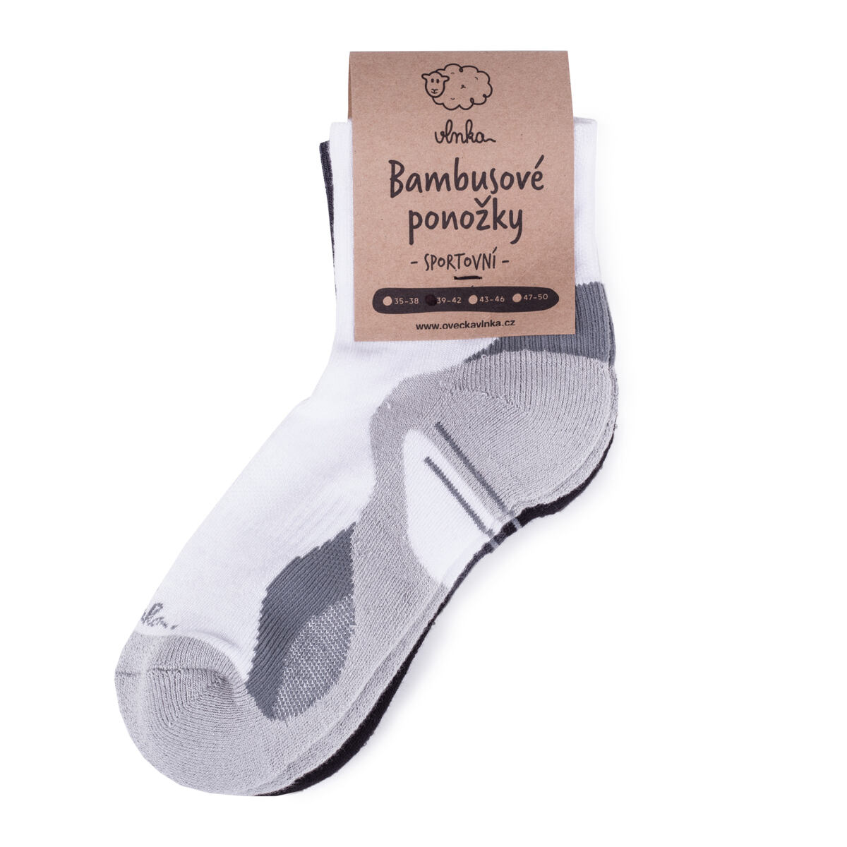 Bambusové ponožky sportovní 2 páry
