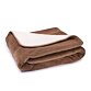 Double-Layer Wool Blanket - Brown