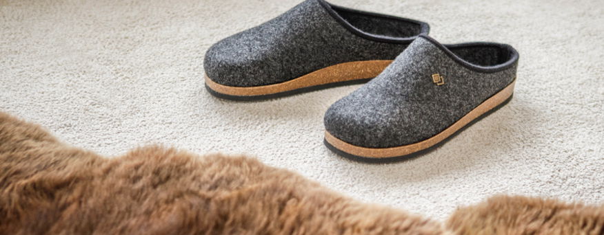 Chaussons en laine femmes