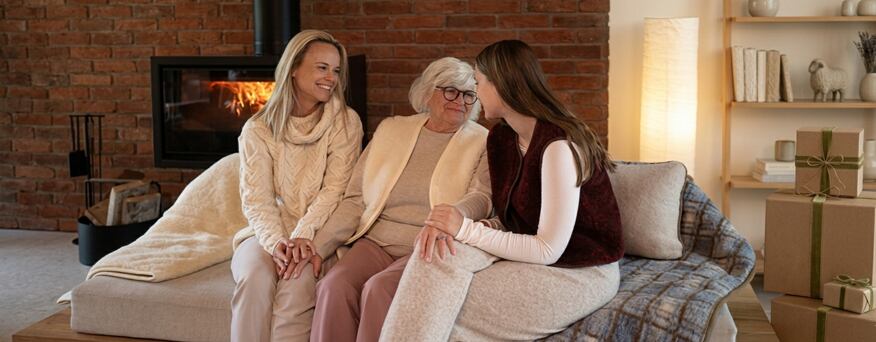 Senioren / Großeltern Leder