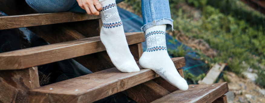 Chaussettes en laine Coton