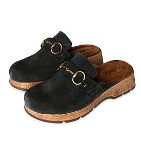 Dámské kožené nazouváky Karolína zelená