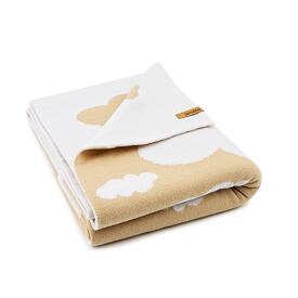 Dětská vlněná deka obláček béžová