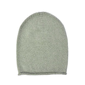 Vlněná čepice Merino a kašmír zelená