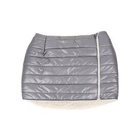 Vlněná zateplená sukně na zip nepromokavá šedá