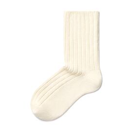 Loose Top Merino Socks White