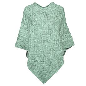 Wollponcho Supersoft Merino türkis