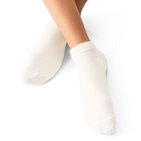 2 pairs of summer ankle socks Merino white