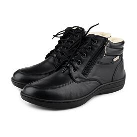 Stiefeletten aus Leder für Damen Gita schwarz