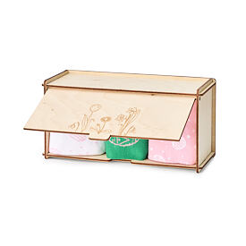 Farebná súprava bavlnených ponožiek v krabičke ružová