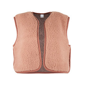 Dames wollen vest Camila, lichtbruin