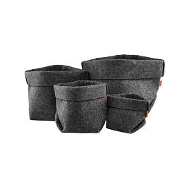 Filcový organizér okrúhly čierna