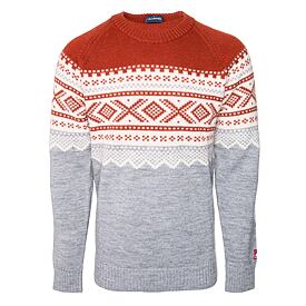 Pánský vlněný svetr Ulvang Marius Roundneck hnědá