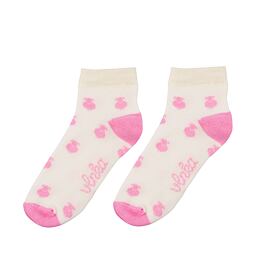 Kids’ Merino Summer Ankle Socks Pink Sheep