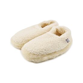 Vlněné nízké TV bačkory Merino přírodní