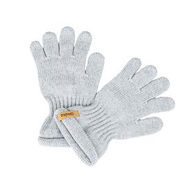 Kinderhandschuhe aus Wolle Merino hellgrau