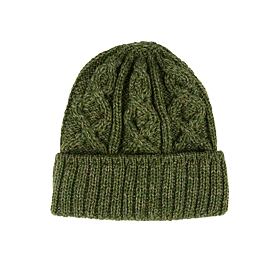 Cappello in lana Diamond Supersoft Merino verde