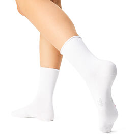 Bavlněné diabetické ponožky s aloe vera bílá