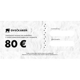 Darčekový poukaz 80 €