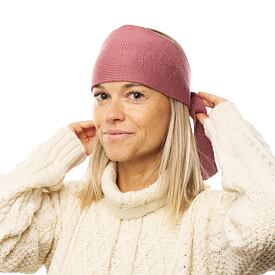 Bentiță din lână Merino Caseros roz