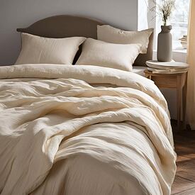 Mušelínové povlečení na zip přírodní