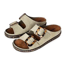 Dámské kožené nazouváky Gabriela zelená