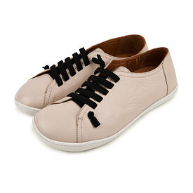 Baskets barefoot en cuir pour femme avec élastique Onyx, beige