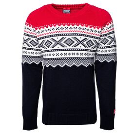 Pánský vlněný svetr Ulvang Marius Roundneck červená