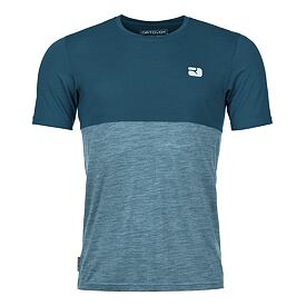 Heren T-shirt Ortovox 150 Cool Logo petrol blue