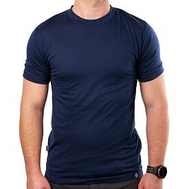 Pánské Merino tričko Woolee s krátkým rukávem tmavě modrá