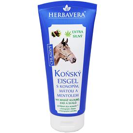 Chladivý konopný konský balzam s mätou a mentolom 200 ml