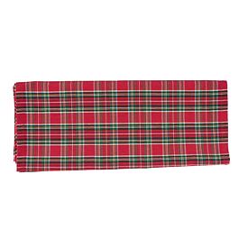 Ubrus běhoun vánoční káro